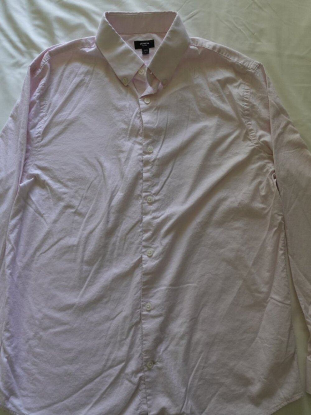 Mens Pink Express Button Down shirt
